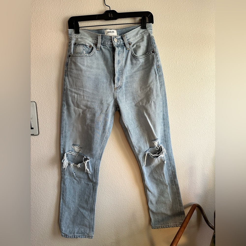 AGOLDE | Riley Ripped Crop Jeans - Picture 7 of 8